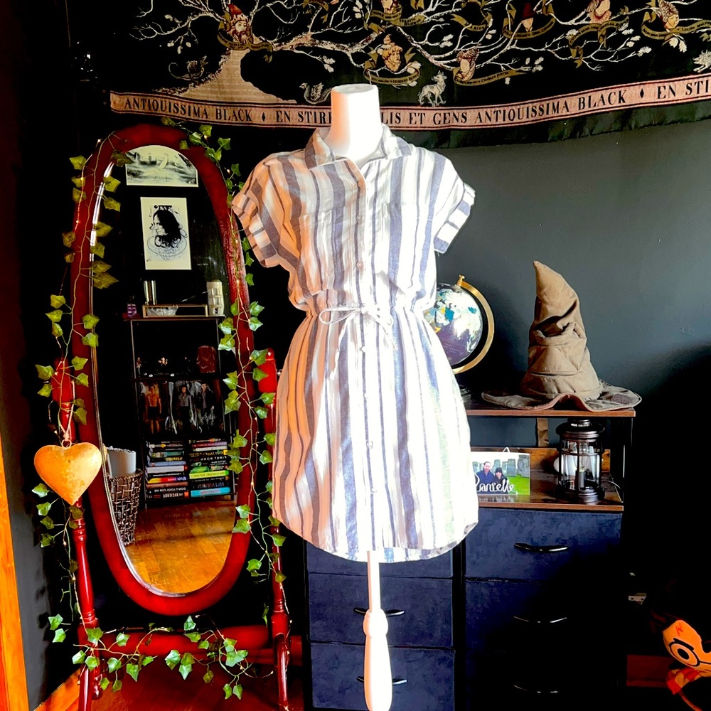 Japna blue striped dress